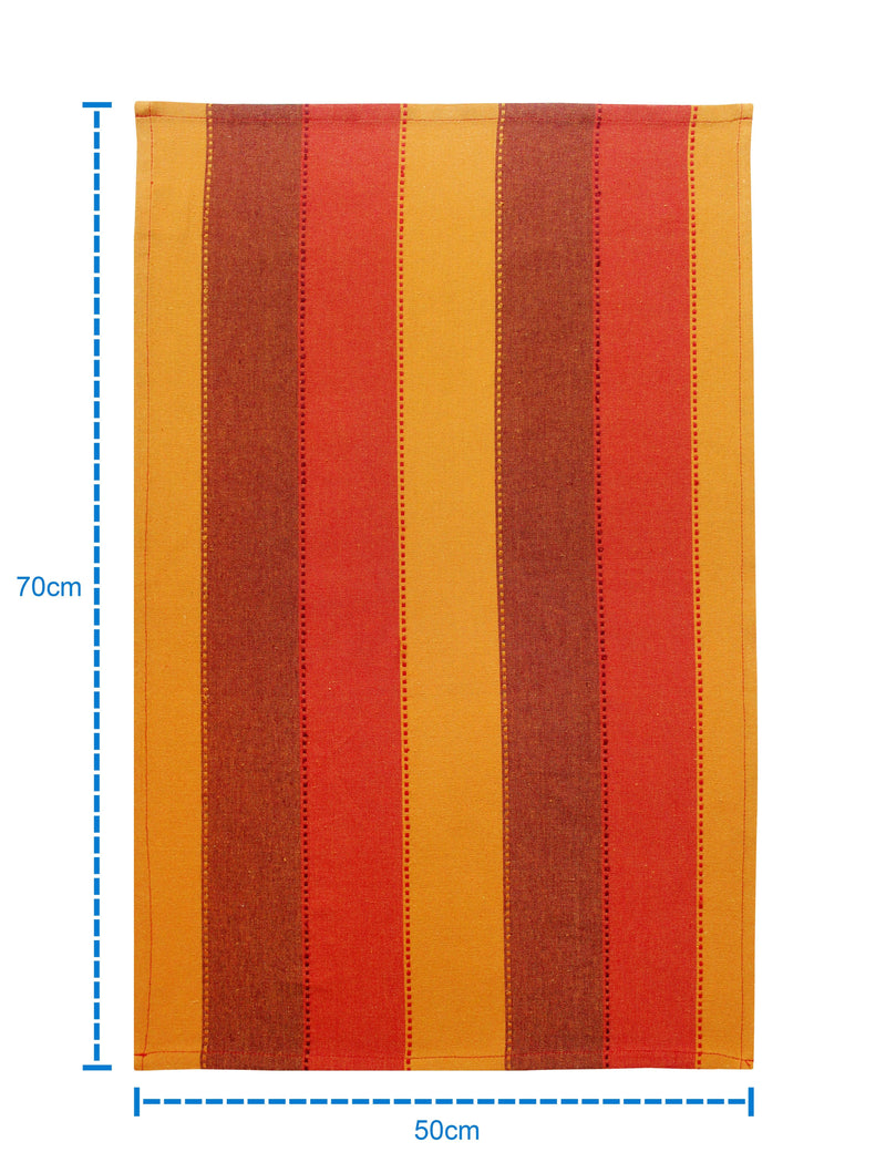 Cotton Dobby Stripe Kitchen Towels Pack of 4 freeshipping - Airwill
