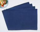 Cotton Solid Blue Table Placemats Pack Of 4 freeshipping - Airwill