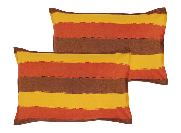 Cotton Dobby Stripe Pillow Covers Pack Of 2 freeshipping - Airwill