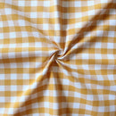 Cotton Gingham Check Yellow 6 Seater Table Cloths Pack Of 1 freeshipping - Airwill
