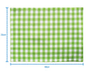 Cotton Gingham Check Green Table Placemats Pack Of 4 freeshipping - Airwill