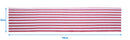 Cotton Candy Stripe 152cm Length Table Runner Pack of 1 freeshipping - Airwill