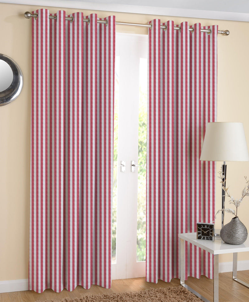 Cotton Candy Stripe Long 9ft Door Curtains Pack Of 2 freeshipping - Airwill