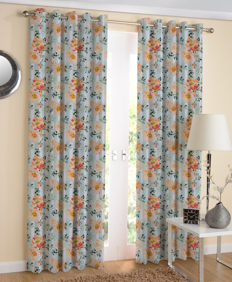 Cotton Stella Long 9ft Door Curtains Pack Of 2 freeshipping - Airwill