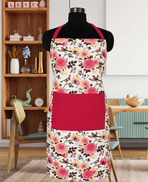 Cotton Isabella With Solid Pocket Free Size Apron Pack Of 1 freeshipping - Airwill