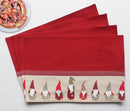 Cotton Gnomo Border One Side Table Placemats Pack Of 4 freeshipping - Airwill