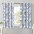 Cotton Kathambari Leaf 5ft Window Curtains Pack Of 2 freeshipping - Airwill