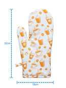 Cotton Cold Coffee Oven Gloves Pack of 2 freeshipping - Airwill