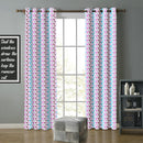 Cotton Metro Heart 7ft Door Curtains Pack Of 2 freeshipping - Airwill