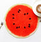 Cotton Designer Water Melon Fruit Shaped Table Placemats Pack Of 4 freeshipping - Airwill