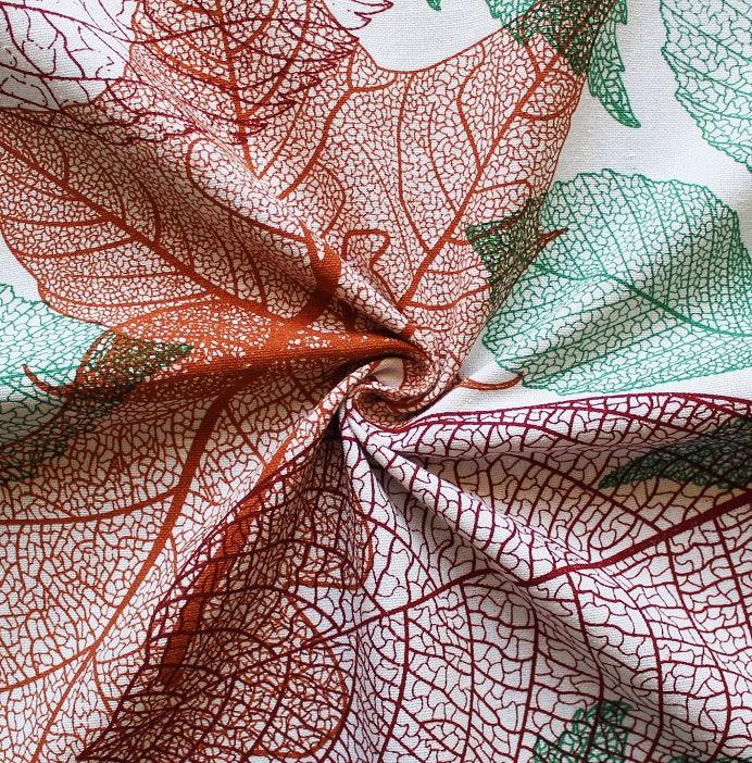 Cotton Vein Leaf 4 Seater Table Cloths Pack of 1 freeshipping - Airwill