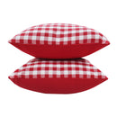 Cotton Gingham Check Red Cushion Covers Pack Of 5 freeshipping - Airwill