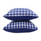 Cotton Gingham Check Blue Cushion Covers Pack Of 5 freeshipping - Airwill