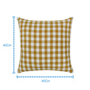 Cotton Gingham Check Yellow Cushion Covers Pack Of 5 freeshipping - Airwill