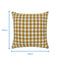 Cotton Gingham Check Yellow Cushion Covers Pack Of 5 freeshipping - Airwill