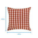 Cotton Gingham Check Orange Cushion Covers Pack Of 5 freeshipping - Airwill