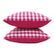 Cotton Gingham Check Pink Cushion Covers Pack Of 5 freeshipping - Airwill