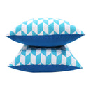 Cotton Classic Diamond Sky Blue Cushion Covers Pack Of 5 freeshipping - Airwill