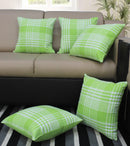 Cotton Track Dobby Green Cushion Covers Pack Of 5 freeshipping - Airwill