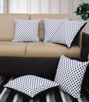Cotton Polka Dot White Cushion Covers Pack Of 5 freeshipping - Airwill