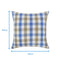 Cotton Lanfranki Blue Check Cushion Covers Pack Of 5 freeshipping - Airwill