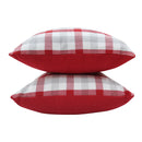 Cotton Lanfranki Red Check Cushion Covers Pack Of 5 freeshipping - Airwill