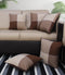 Cotton 4 Way Dobby Brown Cushion Covers Pack Of 5