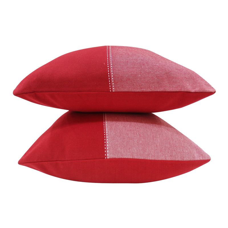 Cotton 4 Way Dobby Red Cushion Covers Pack Of 5 freeshipping - Airwill