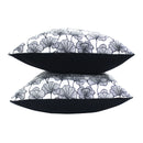 Cotton Single Leaf Black Cushion Covers Pack Of 5 freeshipping - Airwill