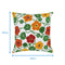 Cotton Green & Orange Floral Cushion Covers Pack Of 5 freeshipping - Airwill