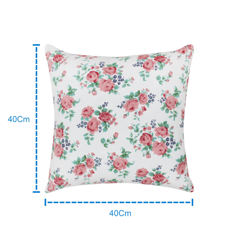 Cotton Small Pink Rose Floral Cushion Covers Pack Of 5 freeshipping - Airwill