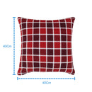 Cotton Xmas Check Cushion Covers Pack Of 5 freeshipping - Airwill
