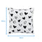 Cotton White Heart Cushion Covers Pack Of 5 freeshipping - Airwill