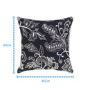 Cotton Black Flower Cushion Covers Pack of 5 freeshipping - Airwill