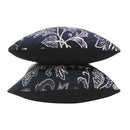 Cotton Black Flower Cushion Covers Pack of 5 freeshipping - Airwill