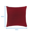 Cotton Solid Maroon Cushion Covers Pack of 5 freeshipping - Airwill