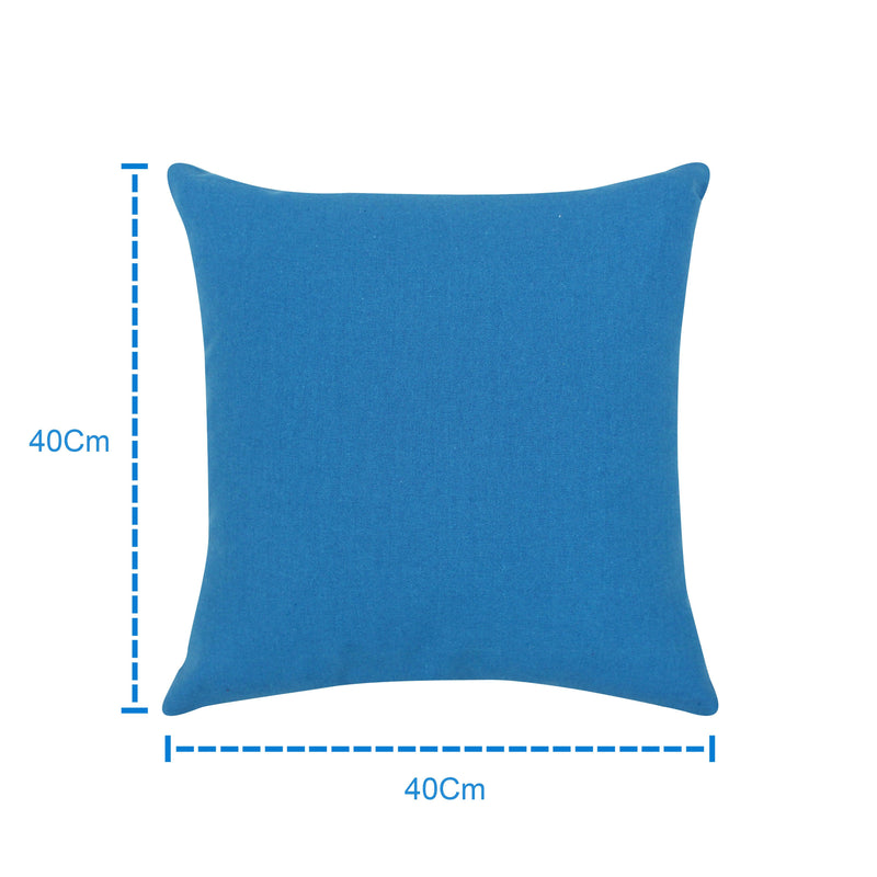 Cotton Solid Turquoise Blue Cushion Covers Pack of 5 freeshipping - Airwill