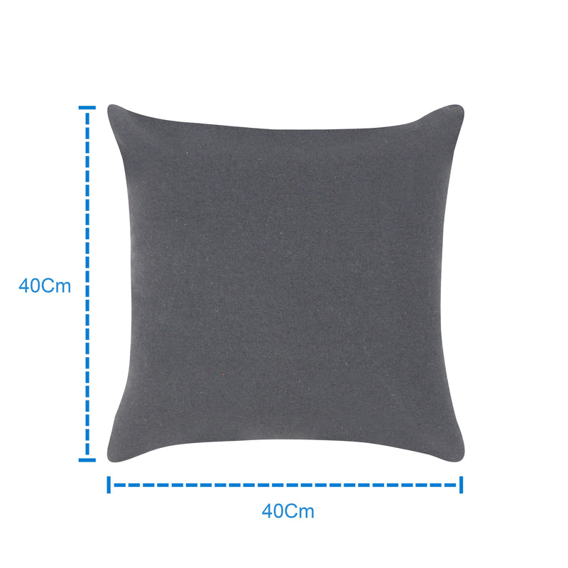 Cotton Solid Grey Cushion Covers Pack of 5 freeshipping - Airwill