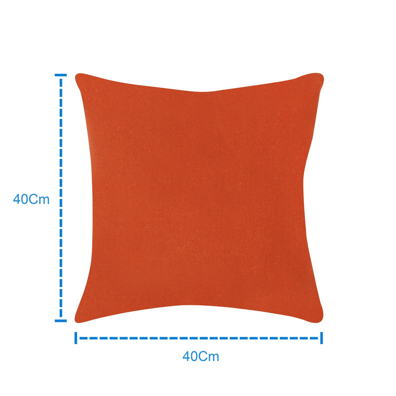 Cotton Solid Orange Cushion Covers Pack of 5 freeshipping - Airwill