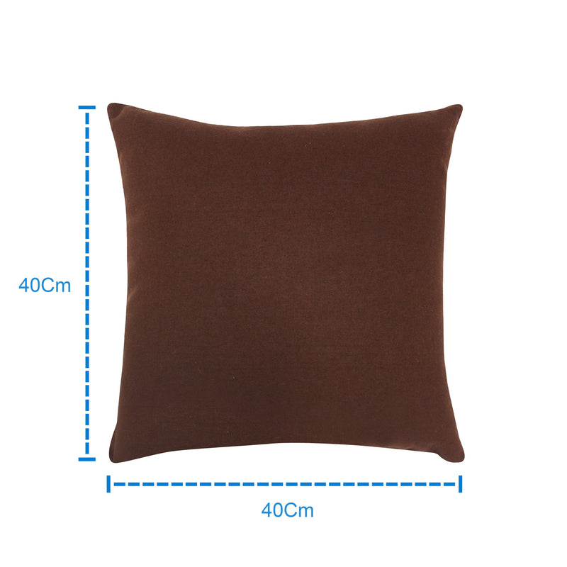Cotton Solid Brown Cushion Covers Pack of 5 freeshipping - Airwill