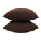 Cotton Solid Brown Cushion Covers Pack of 5 freeshipping - Airwill