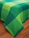 Cotton Double Checkered Bedsheet with 2 Pillow Covers (Pack of 3, Green) - Airwill