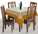 Cotton Gingham Check Yellow with Border 4 Seater Table Cloths Pack of 1 freeshipping - Airwill