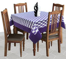Cotton Classic Diamond Purple with Border 4 Seater Table Cloths Pack of 1 freeshipping - Airwill
