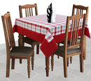 Cotton Lanfranki Red with Border 4 Seater Table Cloths Pack of 1 freeshipping - Airwill
