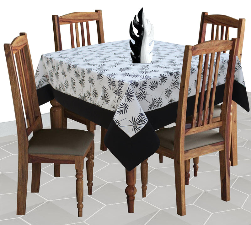 Cotton Neem Leaf with Border 4 Seater Table Cloths Pack of 1 freeshipping - Airwill