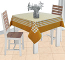 Cotton Gingham Check Yellow with Border 2 Seater Table Cloths Pack of 1 freeshipping - Airwill