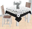 Cotton White Heart with Border 2 Seater Table Cloths Pack of 1 freeshipping - Airwill
