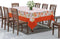 Cotton Orange Flower with Border 8 Seater Table Cloths Pack of 1 freeshipping - Airwill