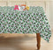 Cotton Xmas Design Printed Leaf with Lurex - Table Cloth 6/8 Seater, Pack of 1 pc freeshipping - Airwill